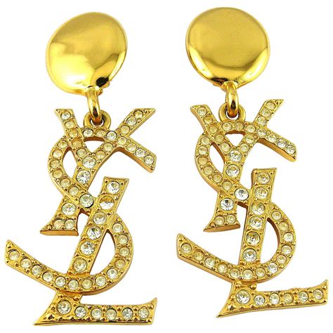 ysl earrings and necklaces.